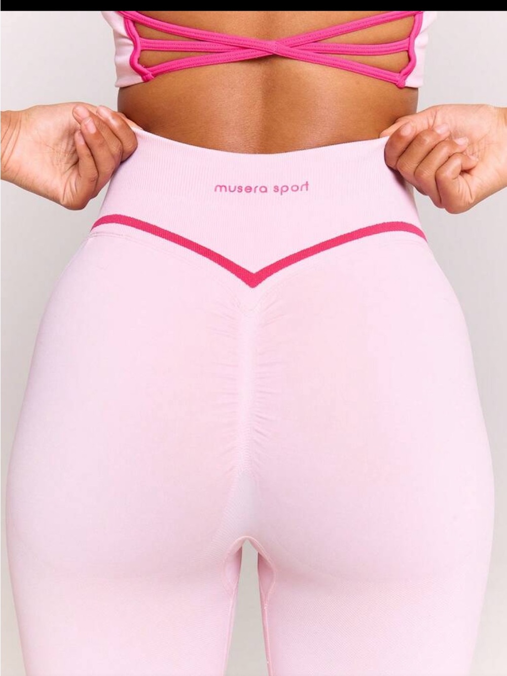 Musera Sport High-Waist Pink Seamless Leggings